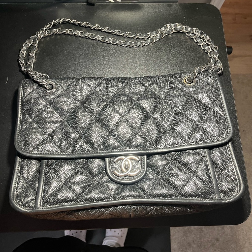 Chanel Jumbo Caviar Flap Bag